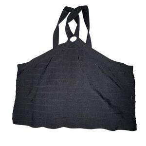 Forever 21 + Black Halter Crop Top Size 3X